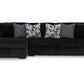 Midnight-Madness 2-Piece Sofa with Chaise