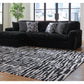 Midnight-Madness 2-Piece Sofa with Chaise
