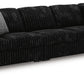 Midnight-Madness Sectional with Chaise