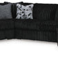 Midnight-Madness Sectional with Chaise