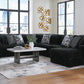 Midnight-Madness Sectional with Chaise