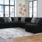 Midnight-Madness Sectional with Chaise
