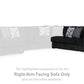 Midnight-Madness Sectional with Chaise
