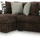 Midnight-Madness Sectional with Chaise