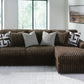 Midnight-Madness Sectional Sofa with Chaise