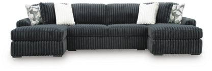 Midnight-Madness Sectional with Chaise
