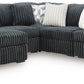Midnight-Madness Sectional with Chaise