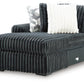 Midnight-Madness Sectional Sofa with Chaise