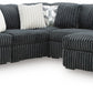Midnight-Madness Sectional with Chaise