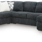 Midnight-Madness Sectional with Chaise