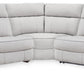 Social Pointe Reclining Sectional with Storage Consoles