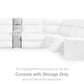 Social Pointe Reclining Sectional with Storage Consoles