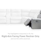 Social Pointe Reclining Sectional with Storage Consoles