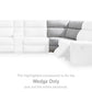 Social Pointe Reclining Sectional with Storage Consoles