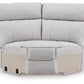 Social Pointe Reclining Sectional with Storage Consoles