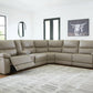 Narwhal Place Reclining Sectional with Storage Console