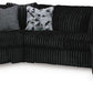 Midnight-Madness 4-Piece Sectional with Chaise