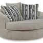 Calnita Oversized Swivel Accent Chair