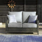 Elite Park Outdoor Loveseat, Lounge Chairs and Cocktail Table