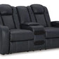Fyne-Dyme Power Reclining Loveseat with Console