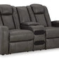 Fyne-Dyme Power Reclining Loveseat with Console