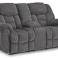 Foreside Reclining Loveseat with Console