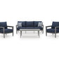 Gali Outdoor Sofa/Chairs/Table Set (Set of 4)