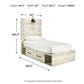 Cambeck Bed with 4 Storage Drawers