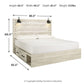 Cambeck Bed with 4 Storage Drawers