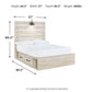 Cambeck Bed with 4 Storage Drawers