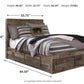Derekson Youth Bed with 6 Storage Drawers
