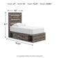 Graystorm Bed with Storage