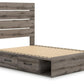 Graystorm Bed with Storage