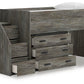 Frandern Loft Bed with Drawer Storage
