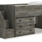 Frandern Loft Bed with Drawer Storage