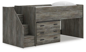 Frandern Loft Bed with Drawer Storage