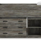 Frandern Loft Bed with Bookcase and Drawer Storage