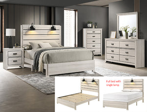 Carter Full Platform Bed 1 Box White