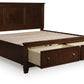 Danabrin Panel Storage Bed