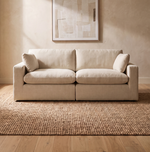 Siena 2-Piece Linen Modular Loveseat