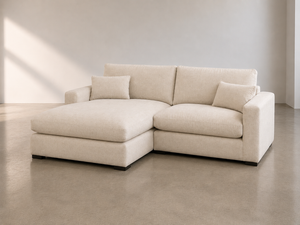 Siena 2-Piece Linen Modular Sofa Chaise
