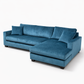 Willow Premium Fabric Sectional in Fog