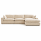 Elyza Linen 3-Piece Sectional with Chaise