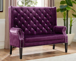 ODINA LOVESEAT CHAIR PURPLE image