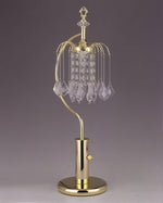 RAIN DROP TABLE LAMP 27 H GOLD image