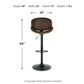 Bellatier Adjustable Height Bar Stool