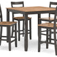 Gesthaven Counter Height Dining Table and 4 Barstools (Set of 5)