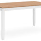 Gesthaven Dining Table with 4 Chairs and Bench (Set of 6)