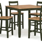 Gesthaven Counter Height Dining Table and 4 Barstools (Set of 5)