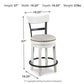 Valebeck Counter Height Bar Stool